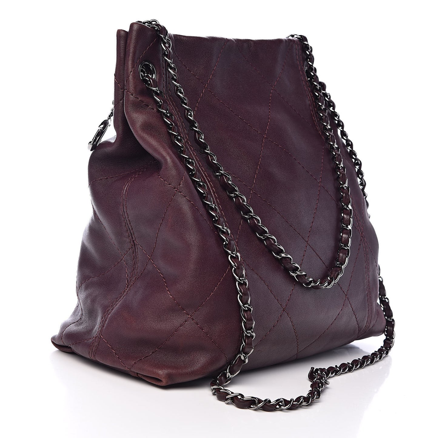 Lambskin Soft Touch Shoulder Bag Prune