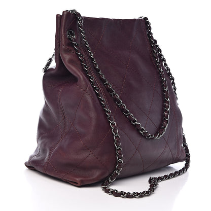 Chanel Lambskin Soft Touch Shoulder Bag Prune 3 of 10