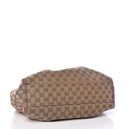 Gucci Monogram Margaux Calfskin Medium Sukey Tote Beige Ebony Vintage Rose 4 of 16