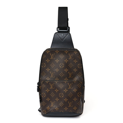 Louis Vuitton Monogram Macassar Avenue Sling Bag 1 of 9