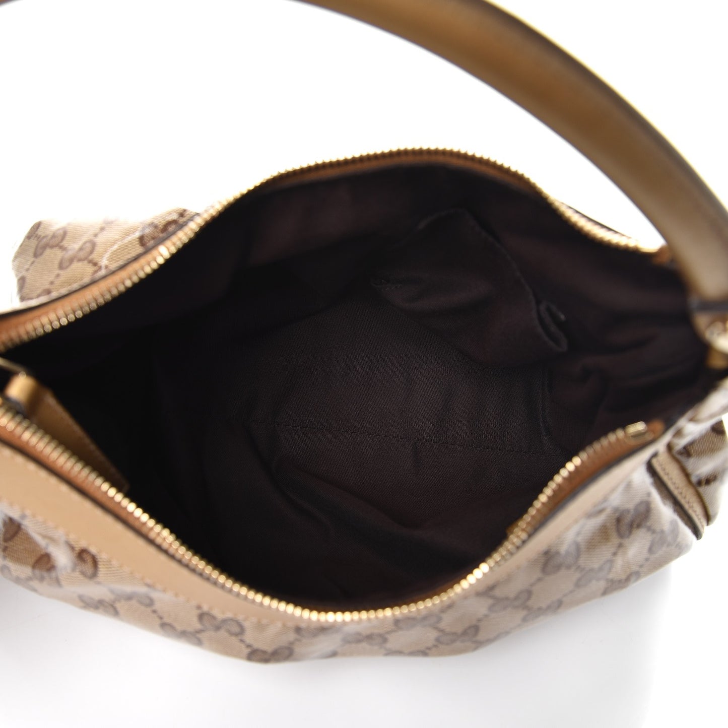 Crystal Monogram D Ring Gold Hobo Gold