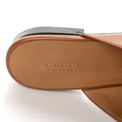 Gucci Malaga Kid Womens Princetown Slippers 38 Cognac 7 of 10