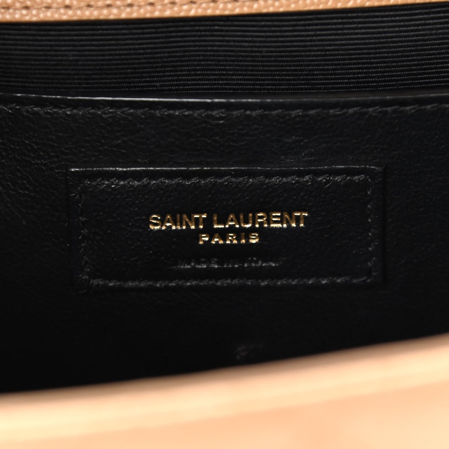 Saint Laurent Grain De Poudre Textured Mixed Matelasse Medium Triquilt Monogram Satchel Dark Beige 6 of 11