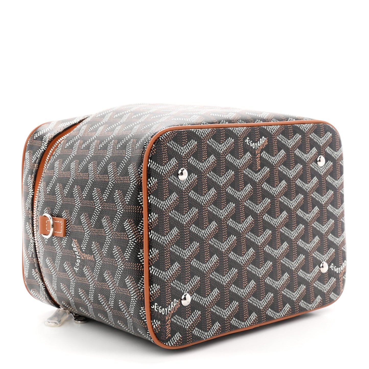 Goyardine Muse Vanity Case Black Gold