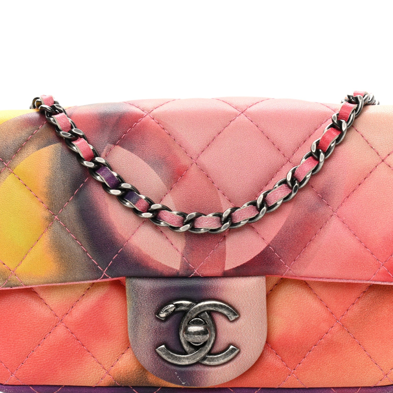 Chanel Lambskin Quilted Extra Mini Flower Power Flap Multicolor 8 of 11