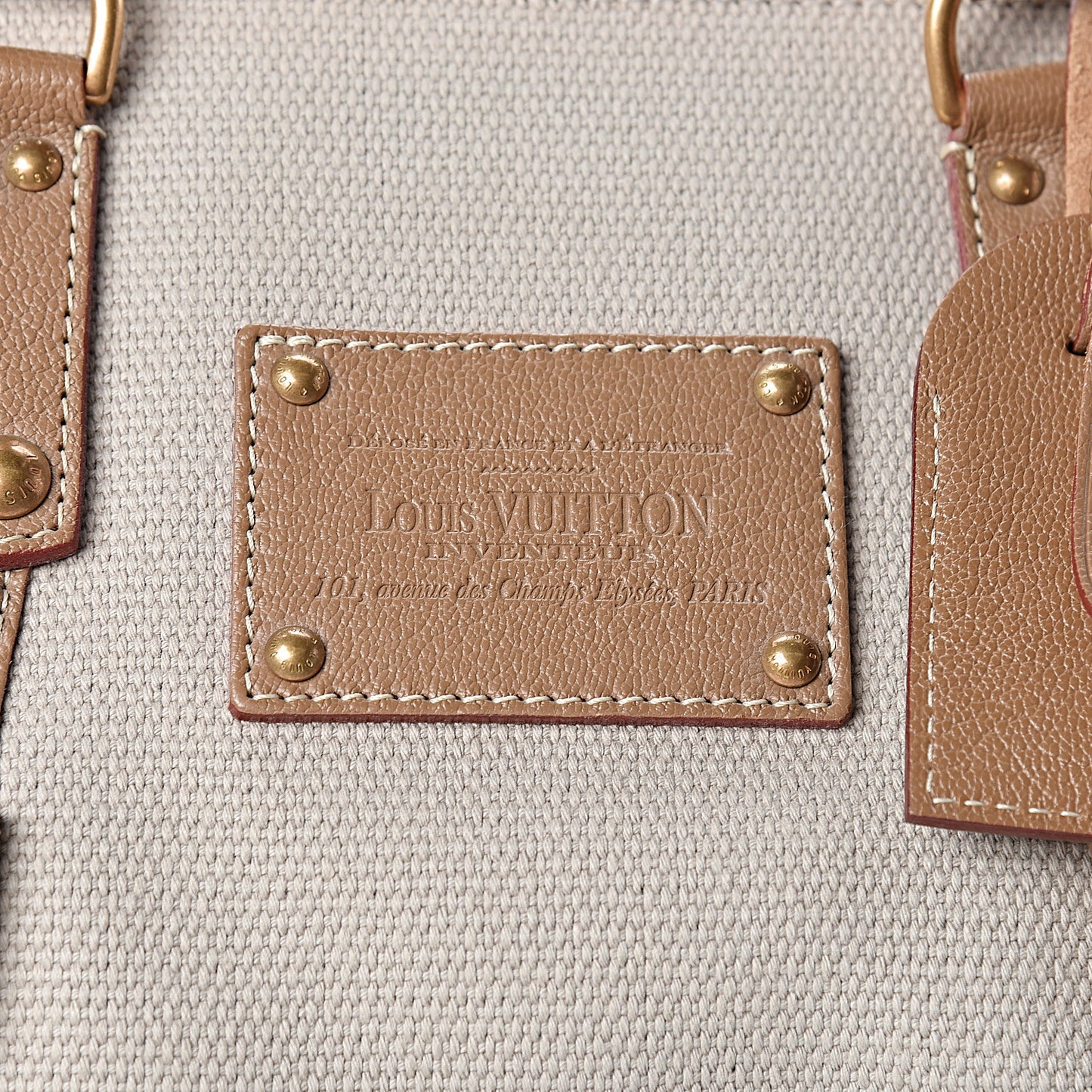 Toile Trianon Sac Neverfull Weekender 50 Beige