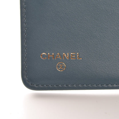 Chanel Caviar Quilted Boy Yen Wallet Blue 7 of 18