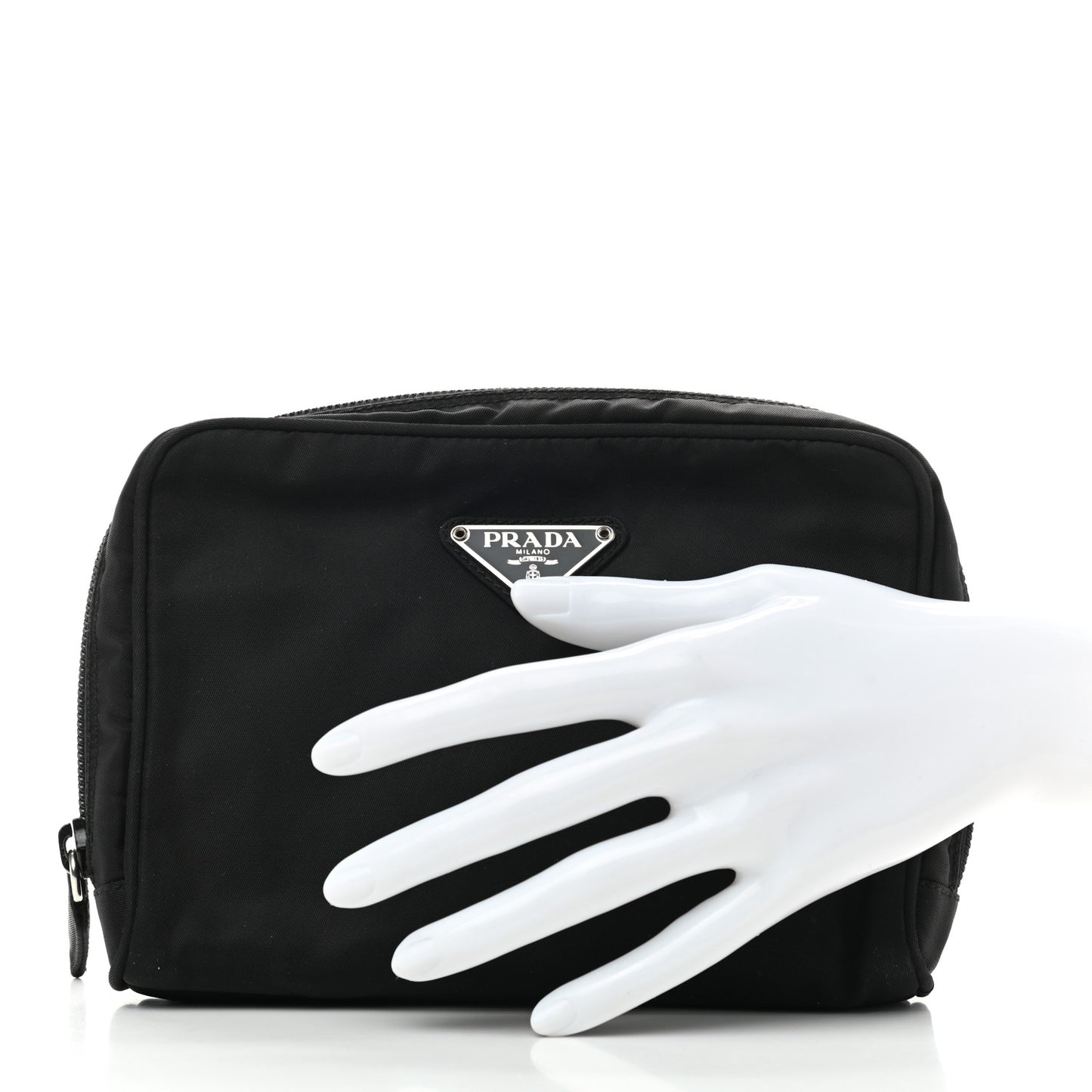 Nylon Vela Cosmetic Pouch Black
