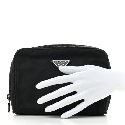 Prada Nylon Vela Cosmetic Pouch Black 2 of 6