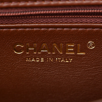 Chanel Shearling Lambskin Quilted Furry Coco Flap Beige Dark Brown 6 of 11
