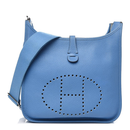 Hermes Taurillon Clemence Evelyne III PM Bleu Paradis 1 of 14