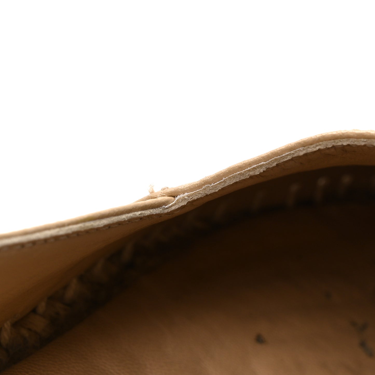 Lambskin CC Espadrilles 36 Beige Black