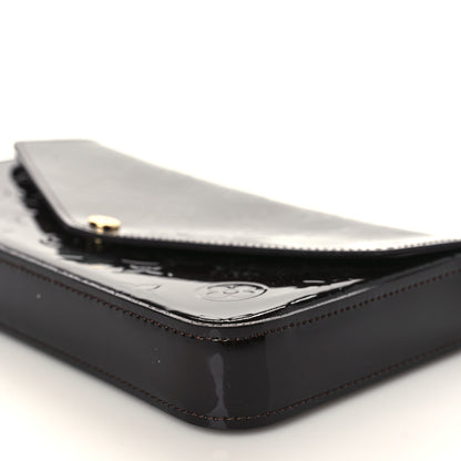 Louis Vuitton Vernis Pochette Felicie Chain Wallet Amarante 9 of 10
