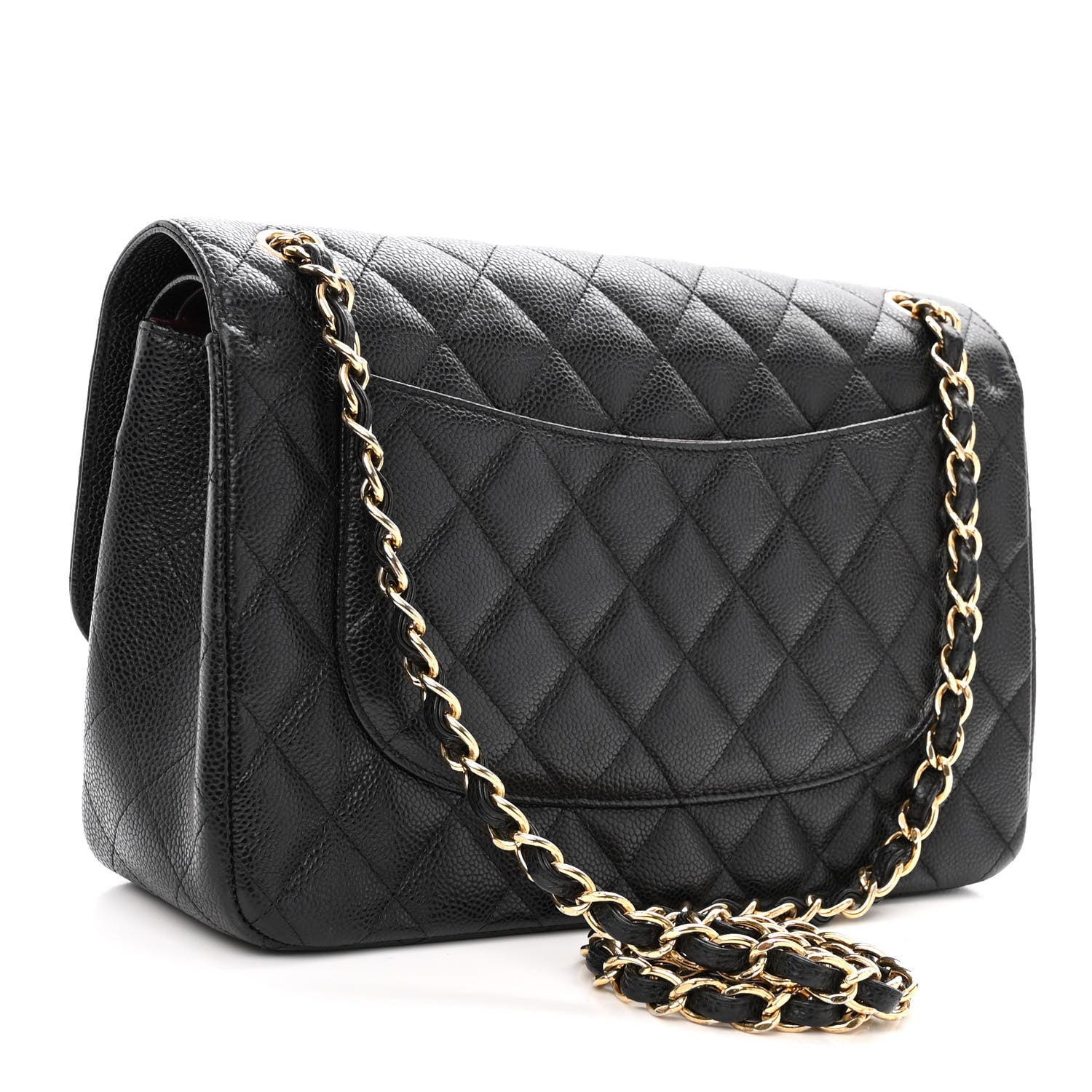 Chanel Caviar Quilted Jumbo Double Flap Black 3 of 10
