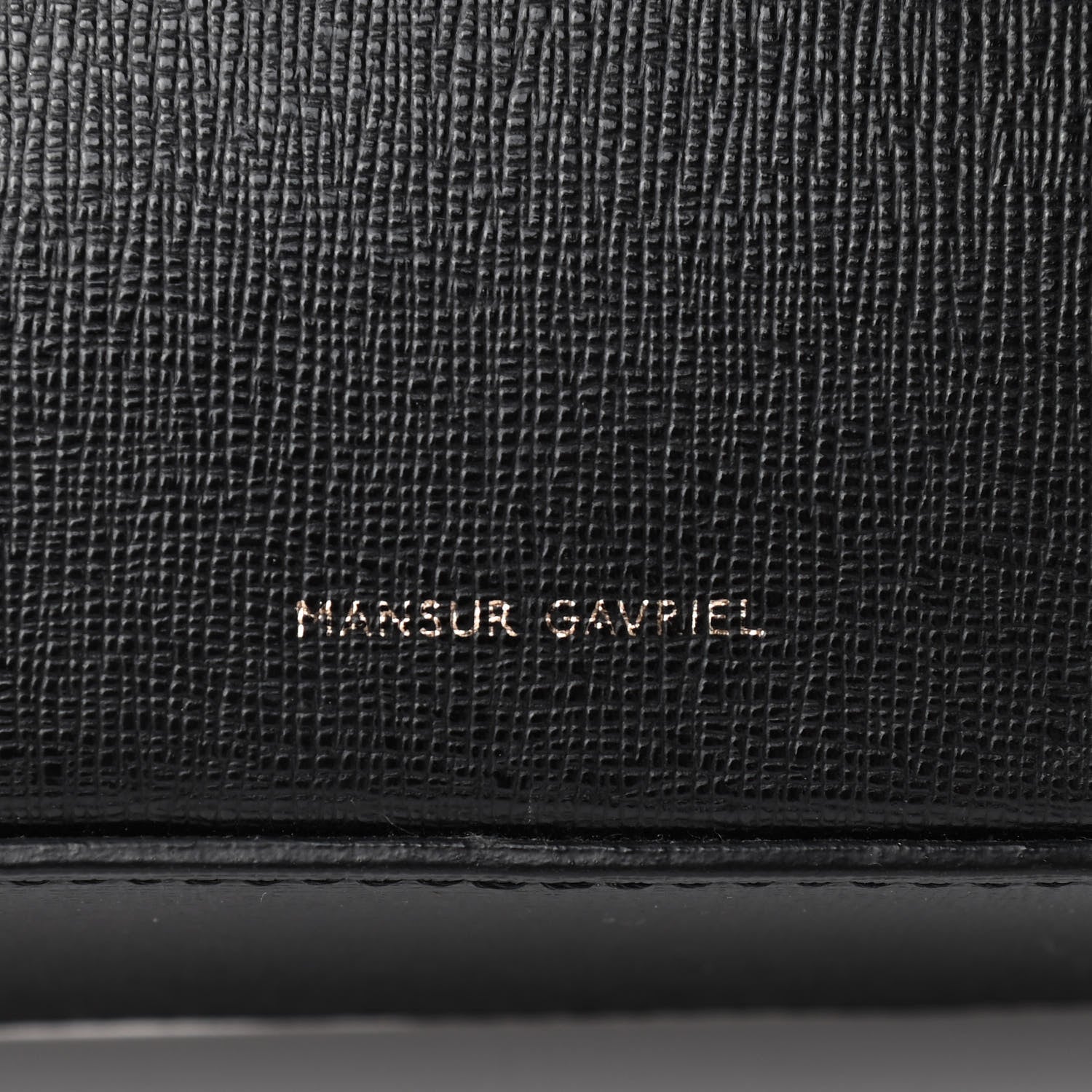 Mansur Gavriel Saffiano Double Zip Crossbody Black 9 of 9