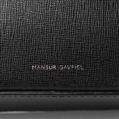 Mansur Gavriel Saffiano Double Zip Crossbody Black 9 of 9