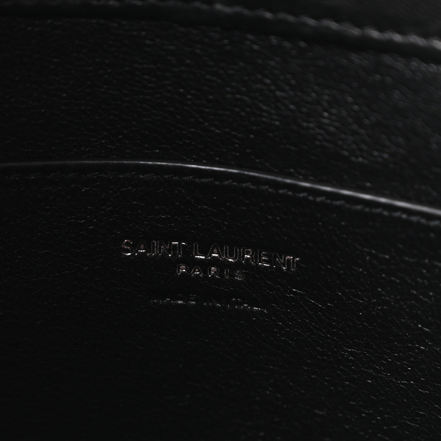 Saint Laurent Grained Lambskin Small Cassandre Envelope Pouch Black 6 of 9
