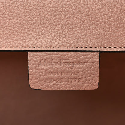 Salvatore Ferragamo Hammered Calfskin Medium Studio Top Handle Bag Ameretti 6 of 11