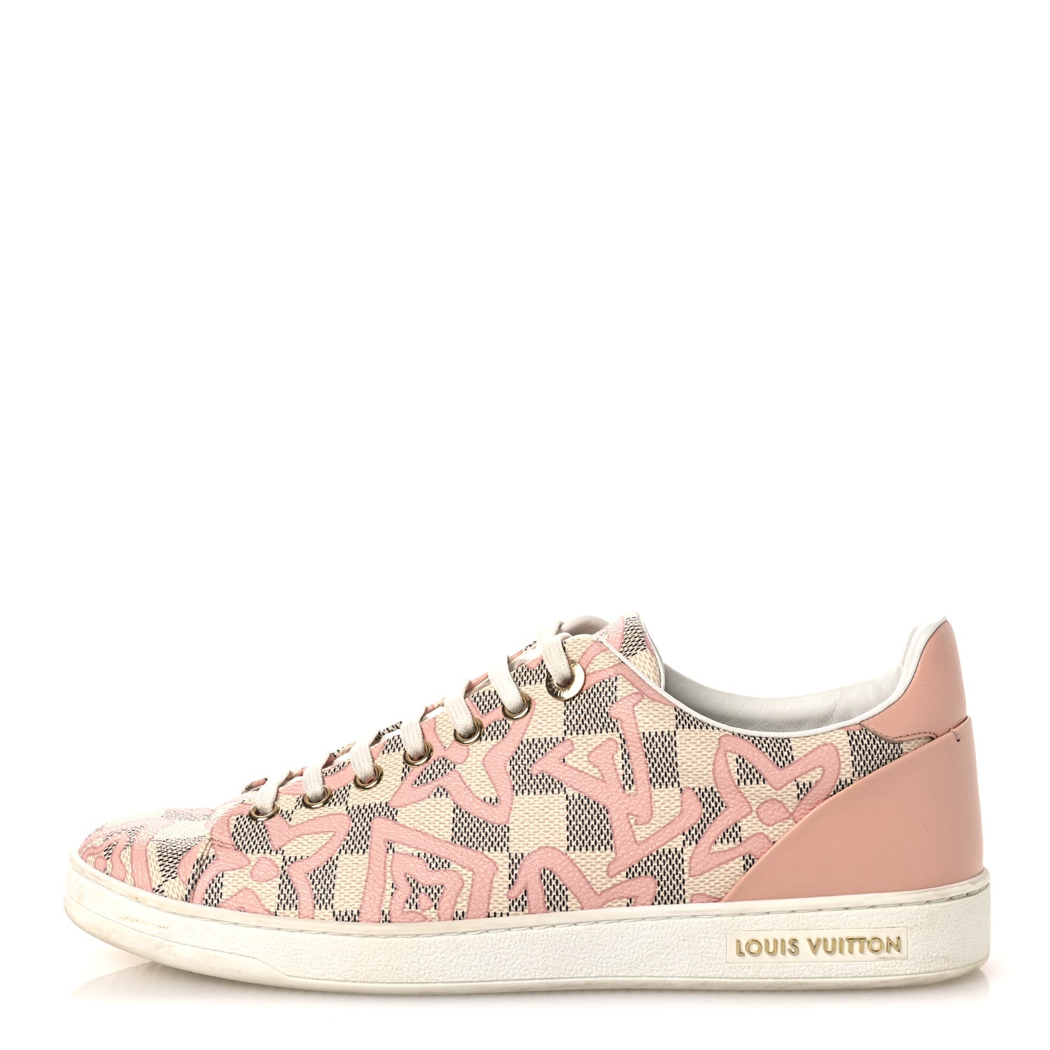 Louis Vuitton Damier Azur Tahitienne Bora Bora Sneakers 40 Rose Ballerine 1 of 12