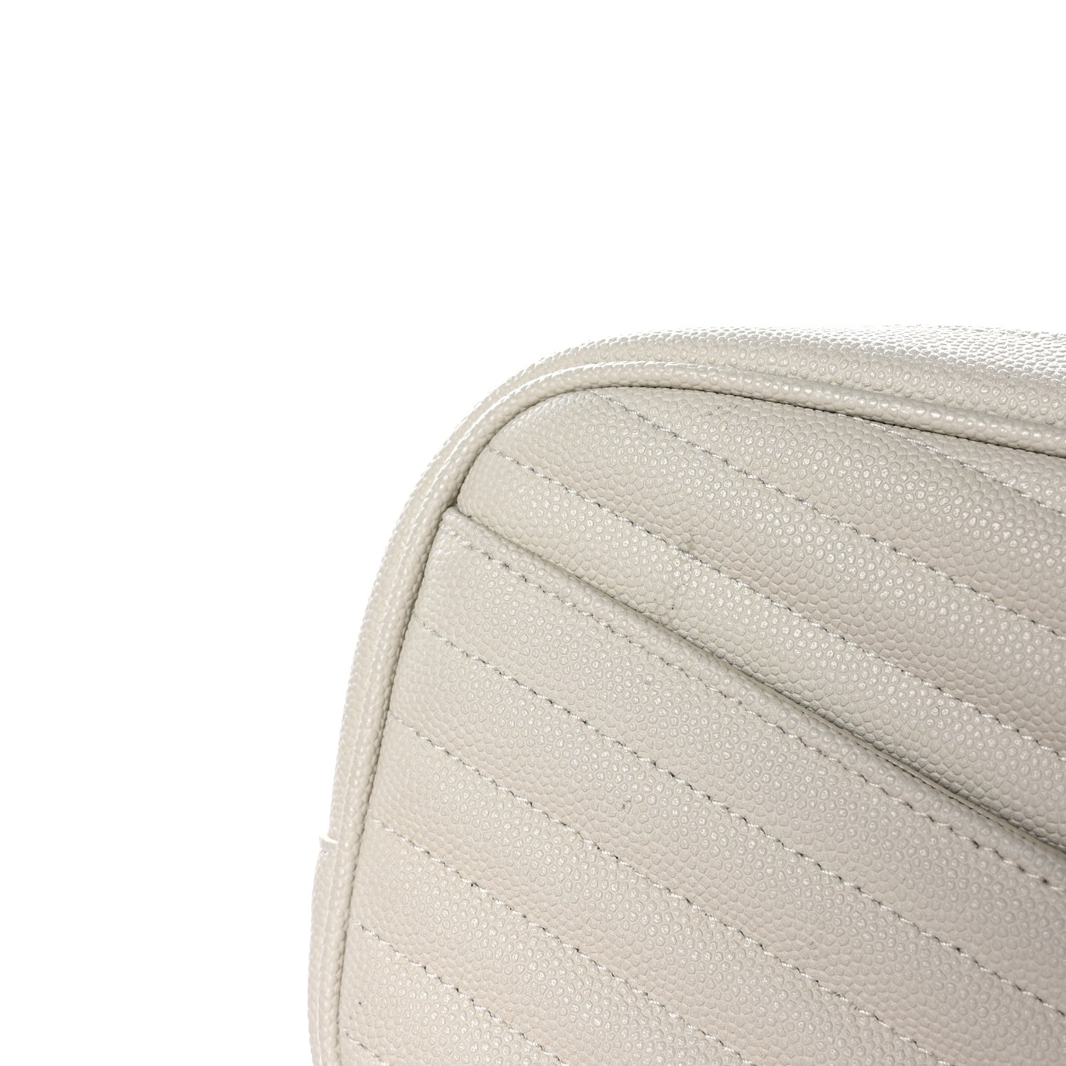 Saint Laurent Grain De Poudre Matelasse Monogram Mini Lou Camera Bag Crema Soft 11 of 12