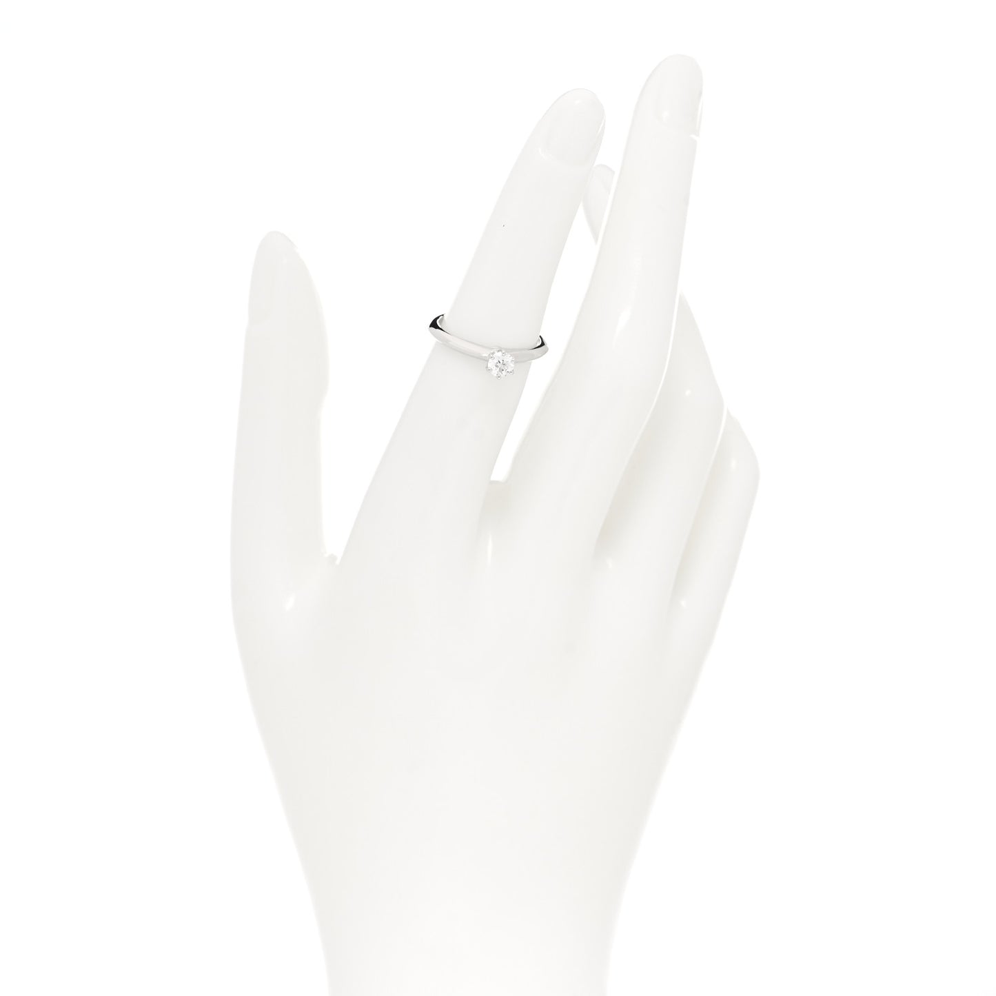 Platinum Diamond .24ct Solitaire Engagement Ring 49 5