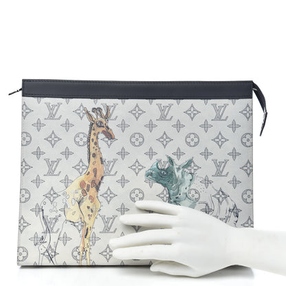Louis Vuitton Savane Monogram Chapman Pochette Voyage GM Dune 2 of 10