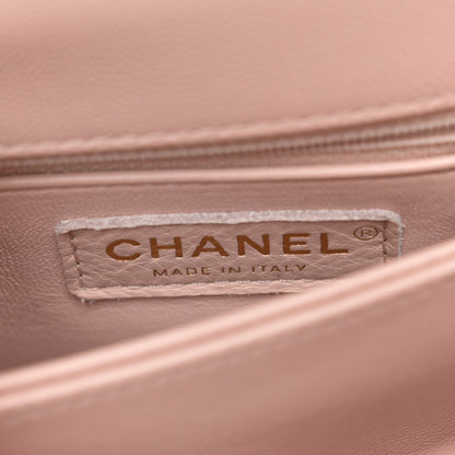 Chanel Caviar Quilted Mini Coco Handle Flap Light Pink 6 of 11