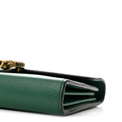 Gucci Calfskin Mini Dionysus Chain Wallet Emerald 10 of 12