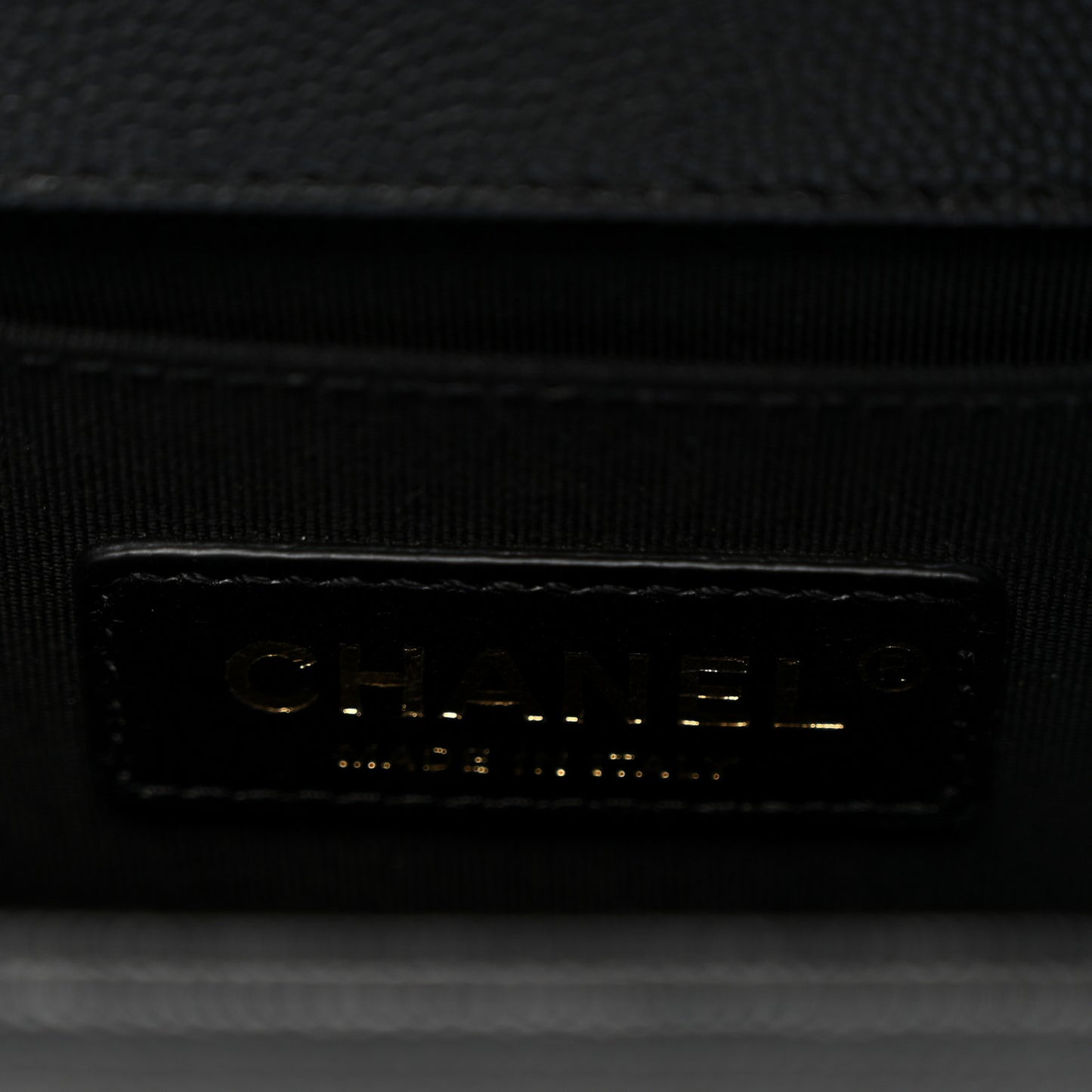 Caviar Quilted Small Boy Flap Black