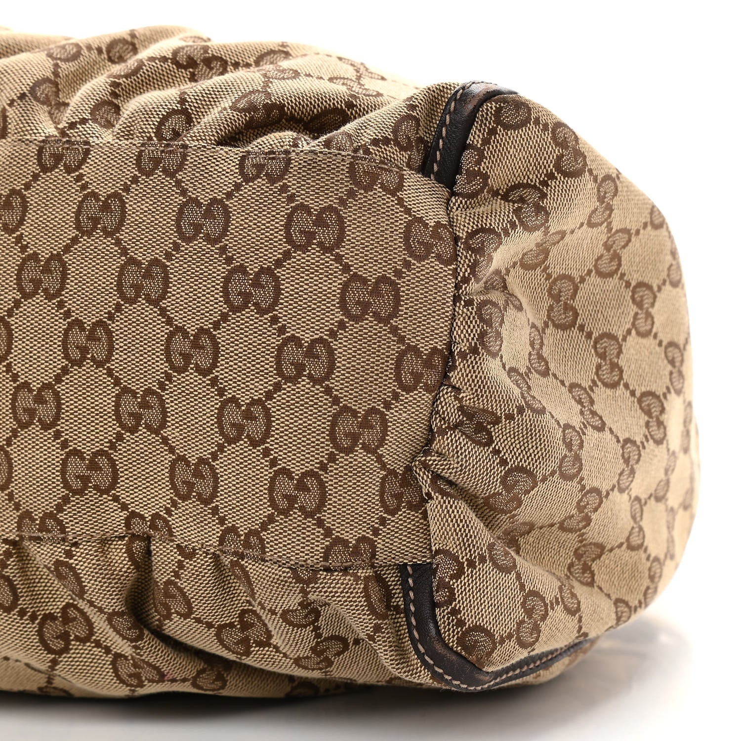 Gucci Monogram Large D Gold Hobo Dark Brown 10 of 14