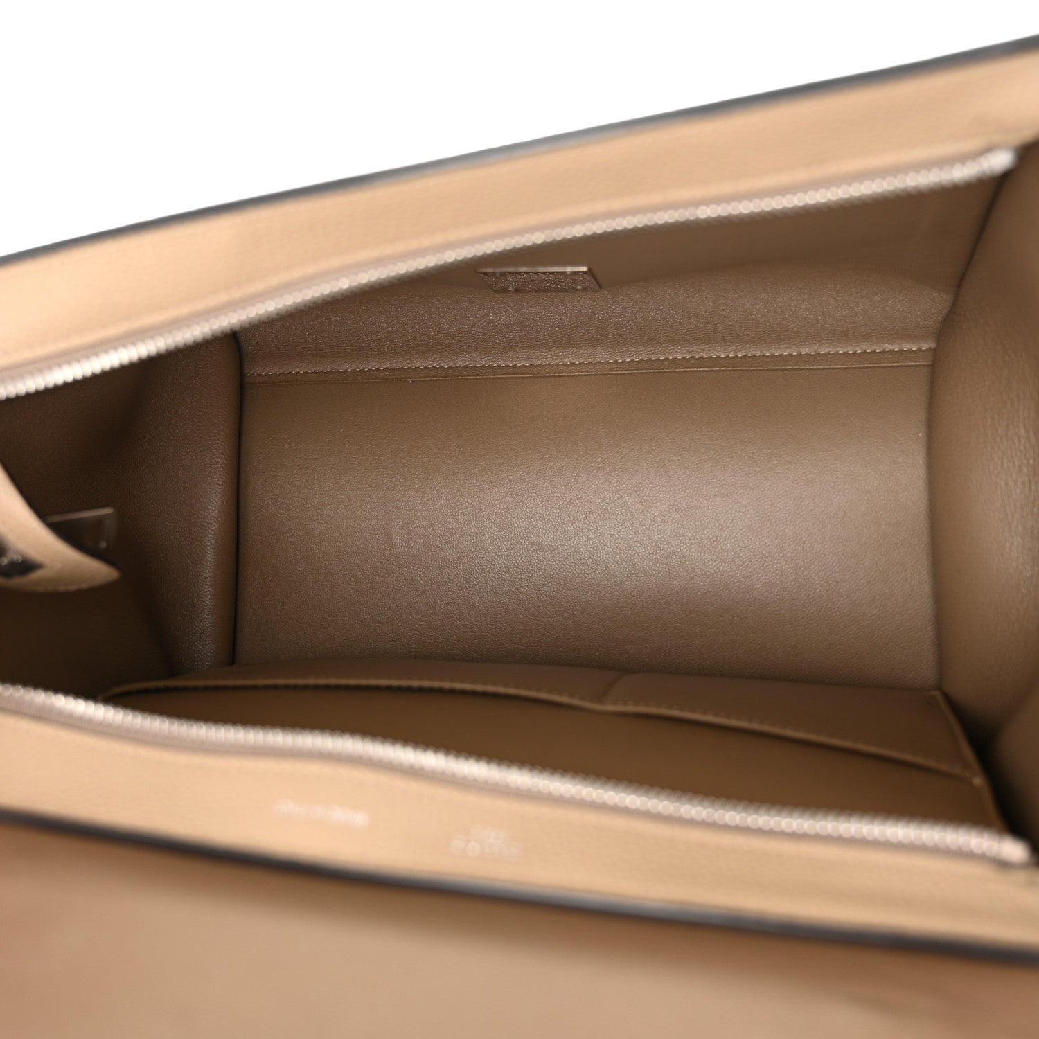 Celine Drummed Calfskin Suede Small Trapeze Dune 5 of 12
