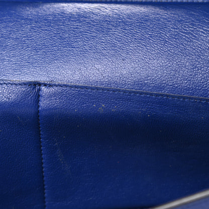 Celine Drummed Calfskin Suede Small Trapeze Indigo 13 of 22