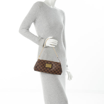 Louis Vuitton Damier Ebene Eva Clutch 2 of 7