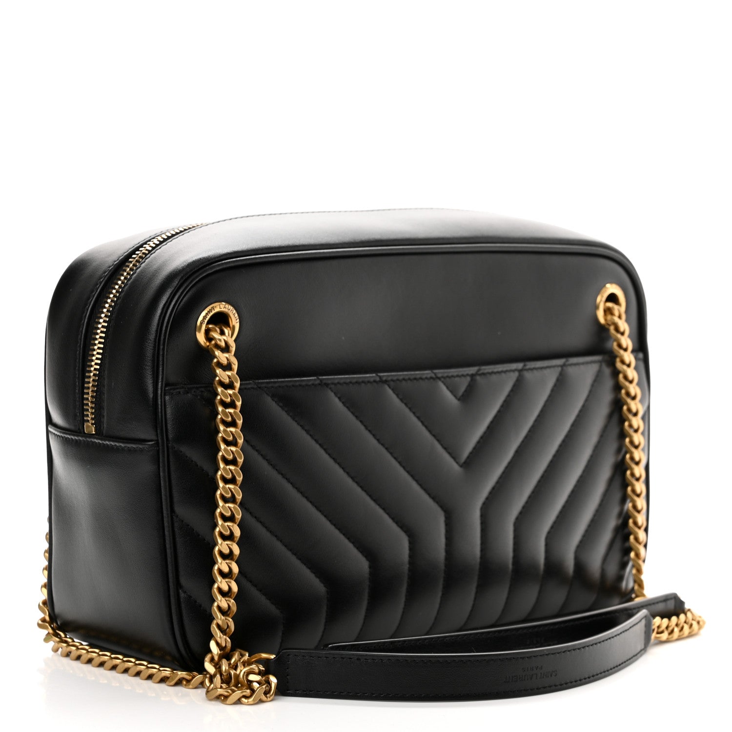 Saint Laurent Calfskin Matelasse Joan Camera Bag Black 3 of 10