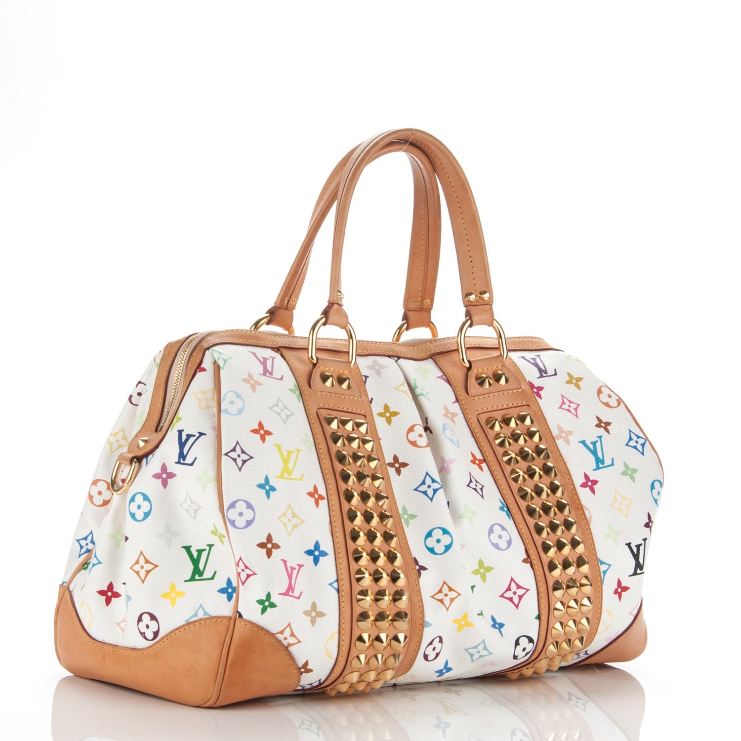 Louis Vuitton Monogram Multicolor Courtney GM White 3 of 9