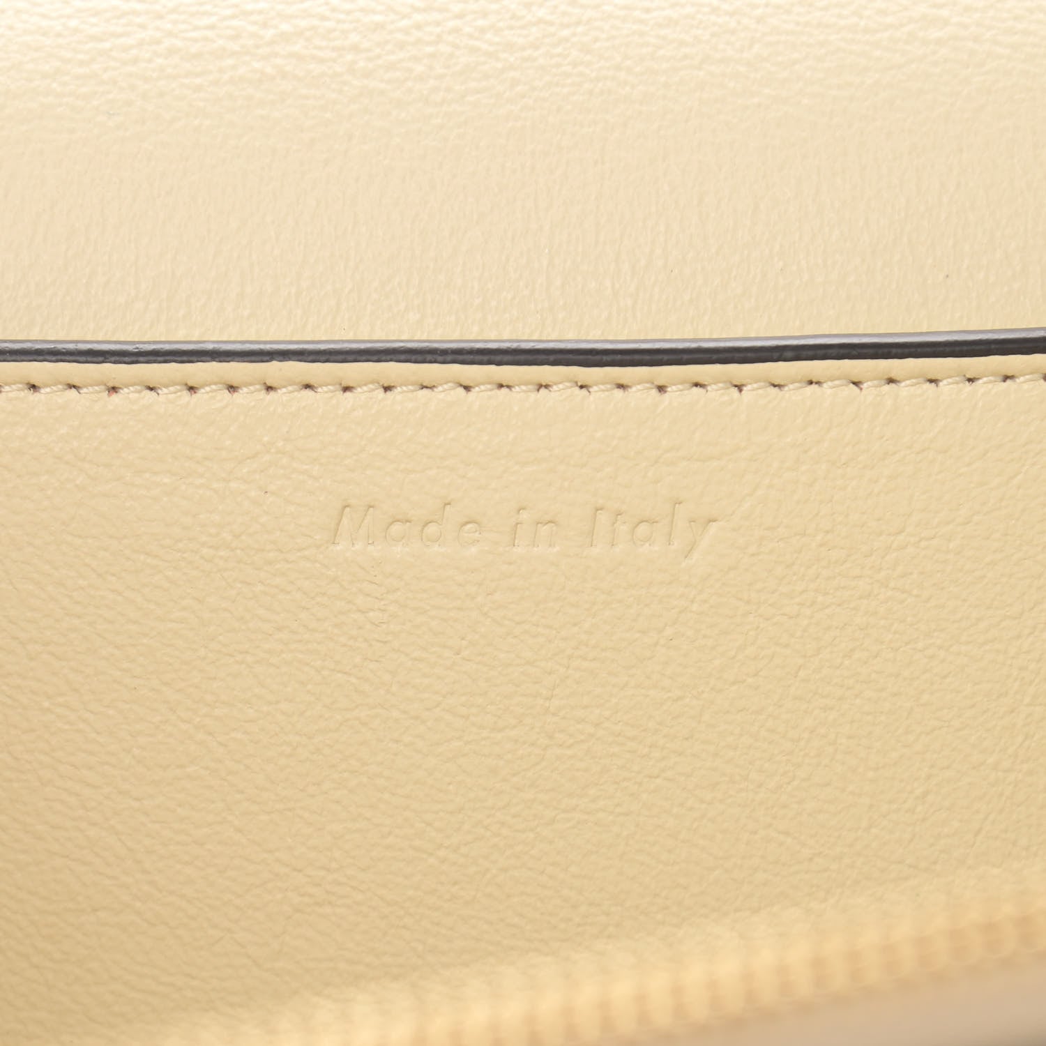 Celine Shiny Smooth Calfskin Medium Frame Shoulder Bag Chalk Mastic 7 of 14