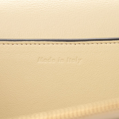 Celine Shiny Smooth Calfskin Medium Frame Shoulder Bag Chalk Mastic 7 of 14