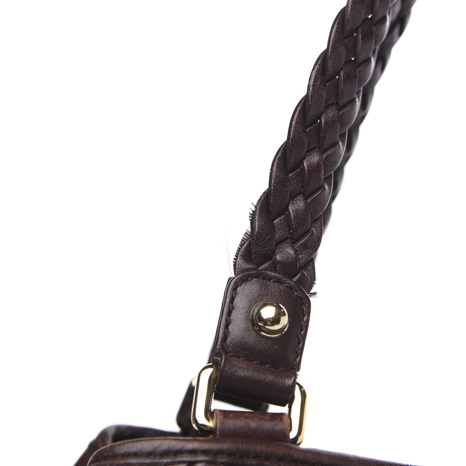 Gucci Guccissima Peggy Braided Tote Dark Brown 12 of 15