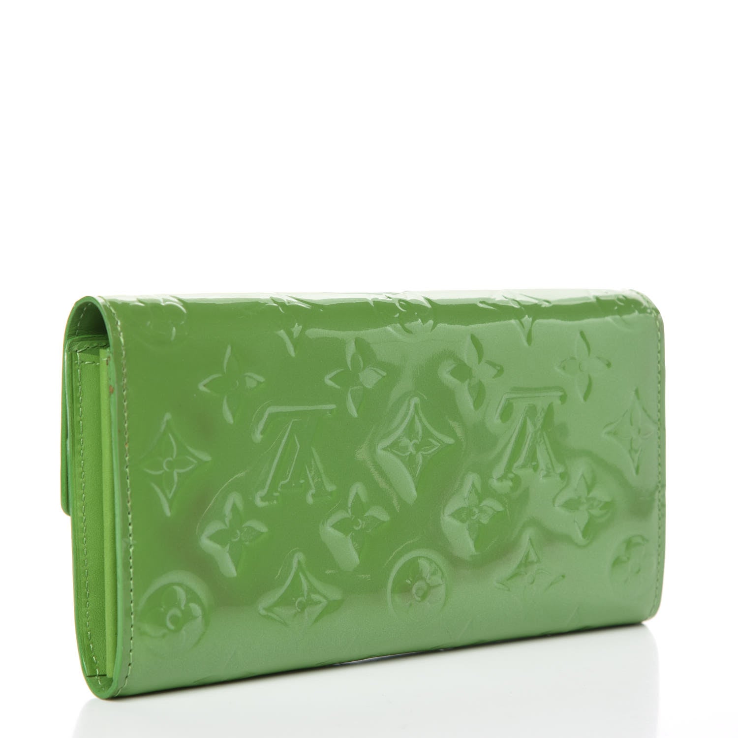 Louis Vuitton Vernis Sarah Wallet Vert Tonic 3 of 8