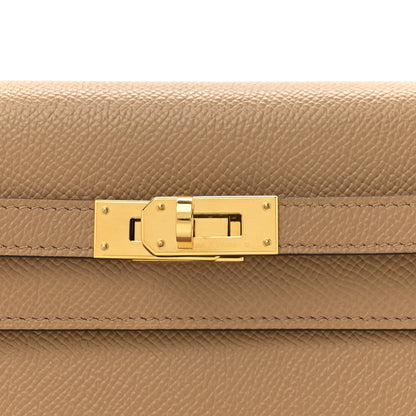 Hermes Epsom Verso Kelly Wallet To Go Chai Mauve Sylvestre 9 of 14