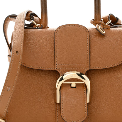 Delvaux Grained Calfskin Mini Brillant Satchel Natural 8 of 18