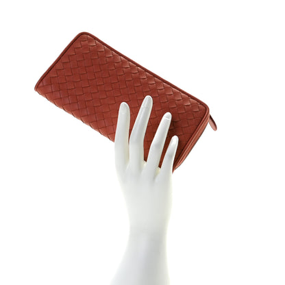 Bottega Veneta Nappa Intrecciato Zip Around Wallet Pompei 2 of 10