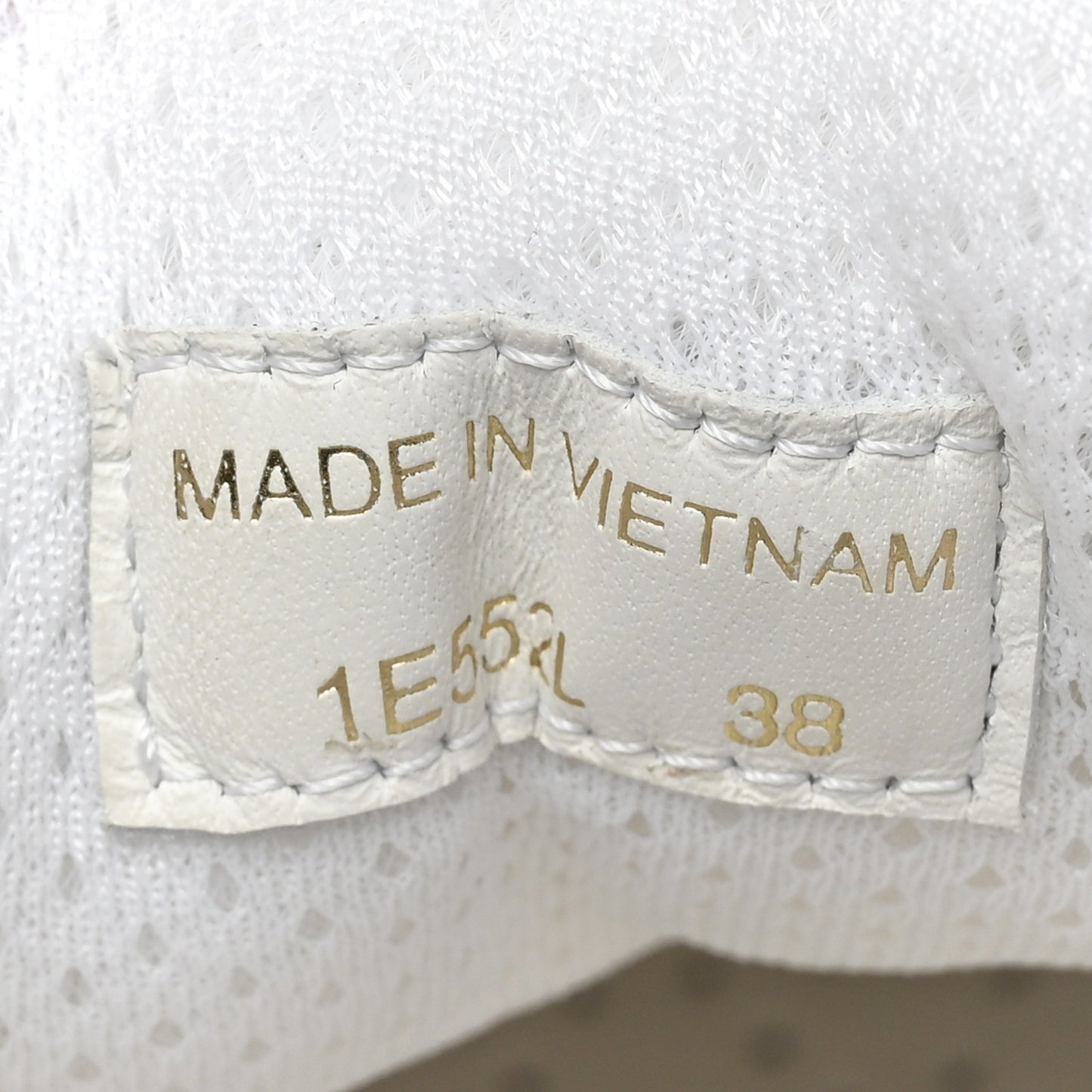 Nylon Gabardine Logo Sneakers 38 White