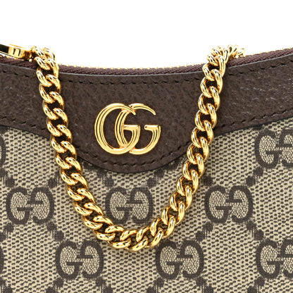 Gucci GG Supreme Monogram Textured Dollar Calfskin Mini Ophidia Chain Bag Beige Ebony 8 of 11