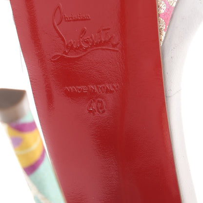 Christian Louboutin PVC Specchio Tissu Kyoto Fictoire 150 Platform Pumps 40 Multicolor 5 of 9