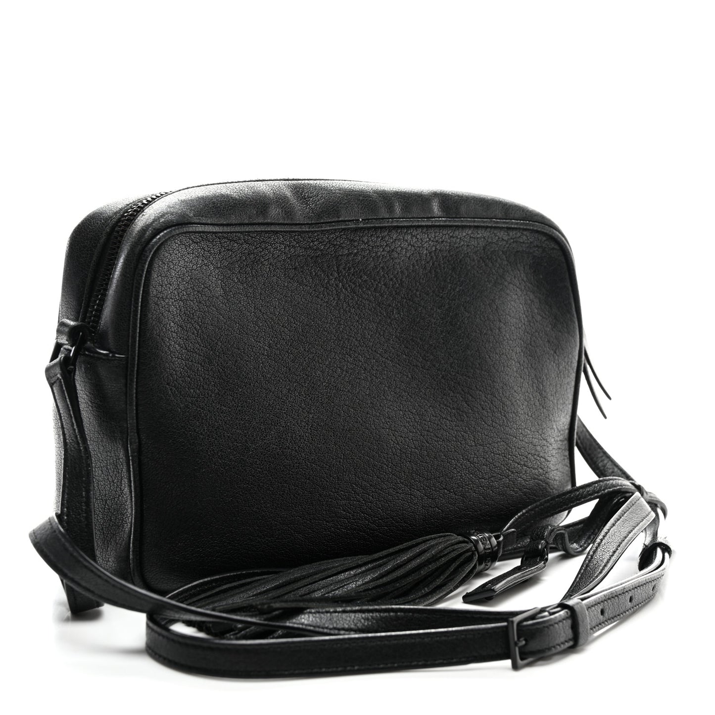 Lambskin Monogram Small Lou Camera Bag Black