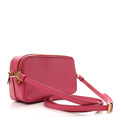 Prada Saffiano Mini Camera Crossbody Peonia 3 of 8