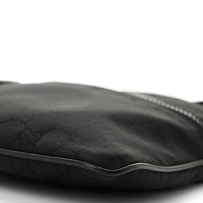 Gucci Nylon Monogram Mini Flat Messenger Bag Black 10 of 10