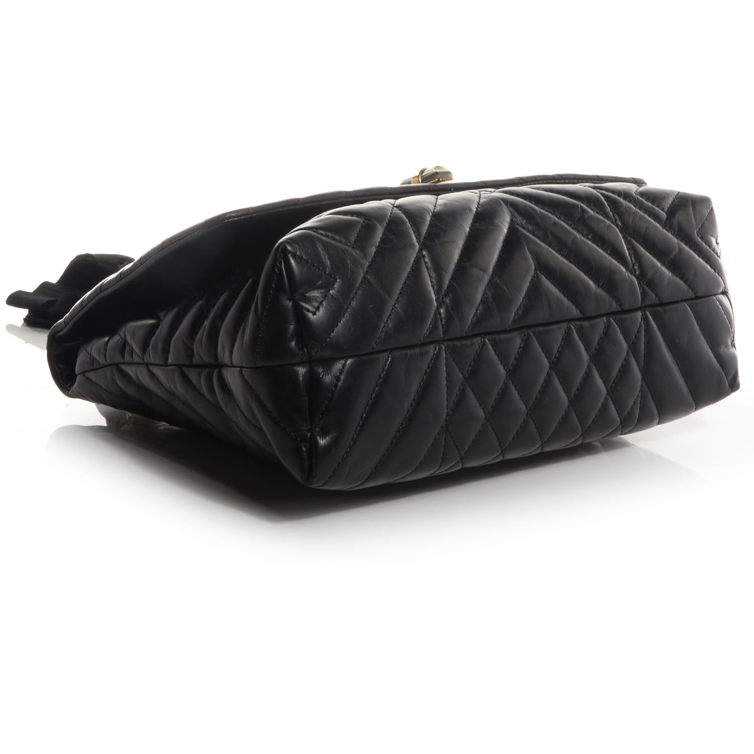 Lanvin Quilted Calfskin Happy Medium Shoulder Bag Black 4 of 8