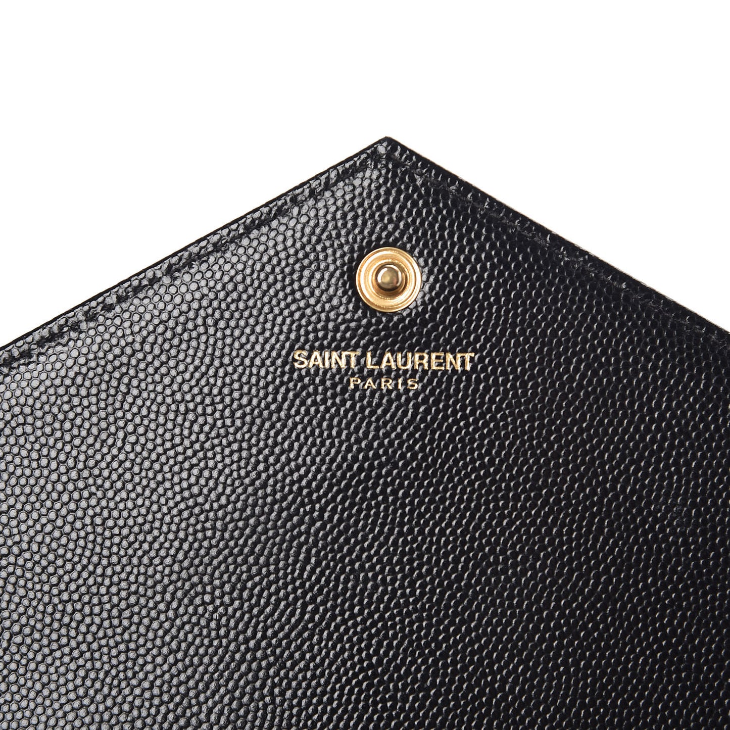 Grain De Poudre Matelasse Chevron Monogram Chain Wallet Black
